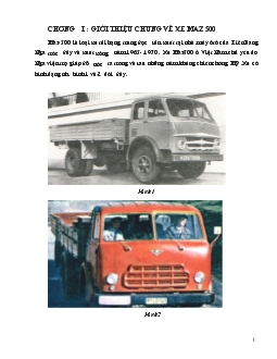 Đồ án Kiểm nhiệm hệ thống treo xe tải Maz 500