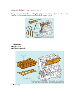 Tiểu luận Các cơ cấu chính của động cơ xăng