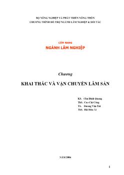 Khóa luận Cẩm nang ngành lâm nghiệp