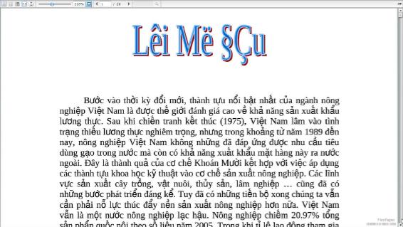 Tiểu luận Phân tích vai trò của nông nghiệp đối với phát triển kinh tế Việt Nam