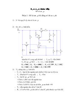 Báo cáo Mạch ổn áp