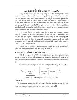 Kỹ thuật biến đổi tương tự - số (ADC)