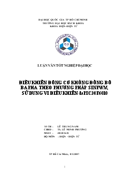 Đồ án Điều khiển động cơ không đồng bộ ba pha theo phương pháp Sinpwm, sử dụng vi điều khiển dspic30f6010
