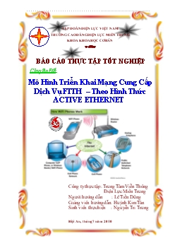 Mô hình triển khai mạng cung cấp dịch vụ FITH – theo hình thức Active eEthernet