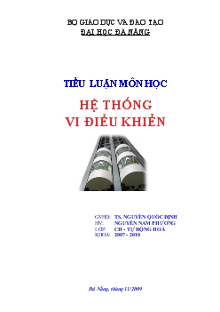 Tiểu luận Thiết kế thang máy 2 buồng