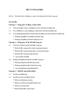 Điều khiển tốc độ động cơ một chiều bằng bộ biến đổi xung áp