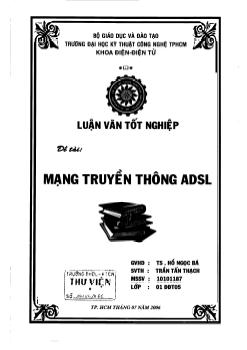 Đề tài Mạng truyền thông ADSL