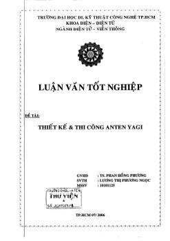 Đề tài Thiết kế và thi công Angten Yagi