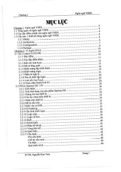 Đề tài Tìm hiểu VHDL, cấu trúc FPGA FLEX 10K của Altera và Ứng dụng FPGA trong thiết kế số