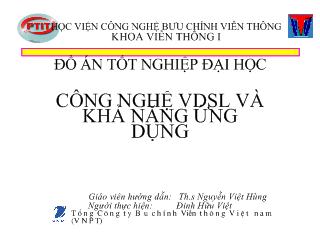 Đồ án Công nghệ VDSL và khả năng ứng dụng