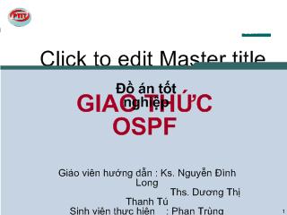 Đồ án Giao thức OSPF