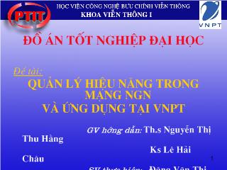 Đồ án Quản lý hiệu năng trong mạng NGN và ứng dụng tại VNPT