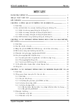 Đồ án Ứng dụng các DSP khả trình trong 3G
