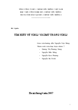 Đề tài Tìm hiểu về VDSL2 và DMT trong VDSL2