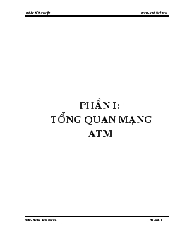 Đồ án Mạng ATM