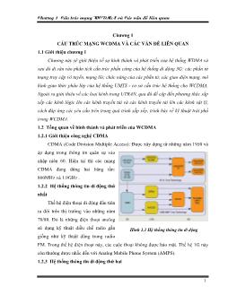 Đồ án Tìm hiểu kỹ thuật chuyển giao và điều khiển công suất trong hệ thống WCDMA