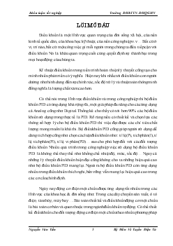 Khóa luận Điều khiển động cơ DC với giải thuật PID