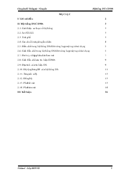 Chuyên đề Tìm hiểu về hệ thống DS-CDMA