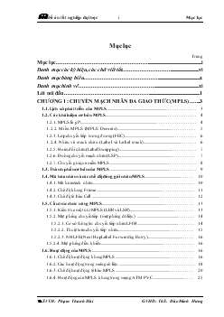 Đồ án MPLS và kỹ thuật lưu lượng