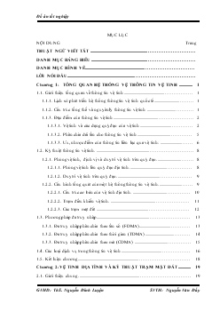 Đồ án Tổng quan hệ thống thông tin vệ tinh