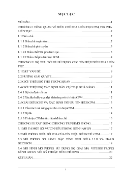 Đề tài Phương pháp điều chế CPM và chọn lựa các bộ thu tối ưu