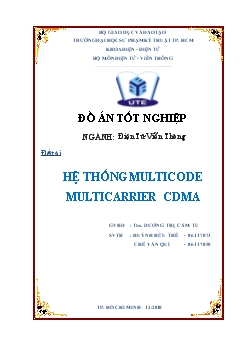 Đồ án Hệ thống MULTICODE MULTICARRIER CDMA
