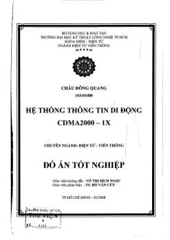Đồ án Hệ thống thông tin di động CDMA 2000-1X