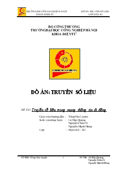 Đồ án Truyền số liệu trong mạng thông tin di động