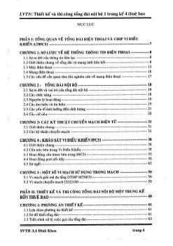 Luận văn Thiết kế và thi công tổng đài nội bộ 1 trung kế 4 thuê bao