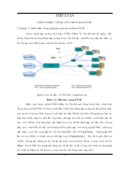 Tiểu luận Công nghệ cáp quang thuê bao FTTH