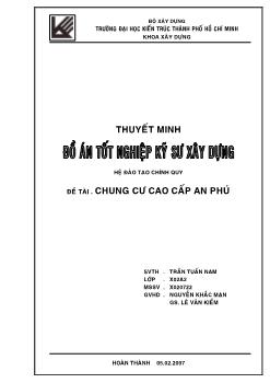 Đồ án Chung cư cao cấp An Phú