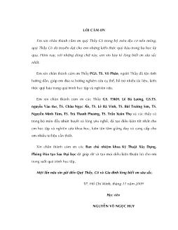 Đồ án Giải pháp tính toán cho cọc bê tông tiết diện nhỏ kết hợp vải đại kỹ thuật ở vùng đất Hiệp Phước-Nhà Bè