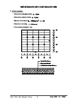 Đồ án Kết cấu bê tông cốt thép