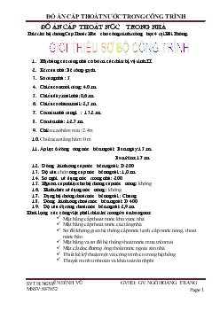 Đồ án Thiết kế hệ thống cấp thoát nước cho công trình trường học 4 tại Hải Phòng