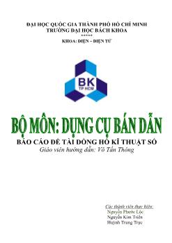 Đề tài Đồng hồ kĩ thuật số