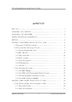 Đề tài Lập trình một số bài toán cơ bản trong xử lý ảnh số