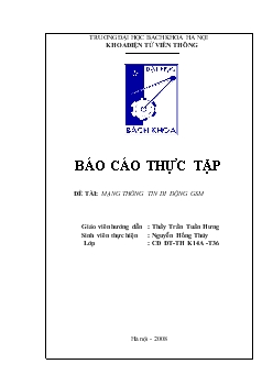 Đề tài Mạng thông tin di động GSM