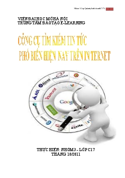 Bài tập lớn Các công cụ tìm kiếm phổ biến trên internet