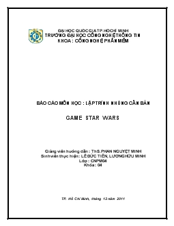 Báo cáo Lập trình nhúng căn bản- Game star wars