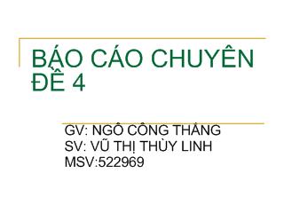 Báo cáo So sánh các ngân hàng cơ sở dữ liệu