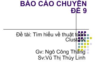 Báo cáo Tìm hiểu bài toán so sánh đa trình tự