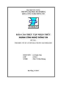 Báo cáo Tìm hiểu về xử lý đồ họa trong Silverlight