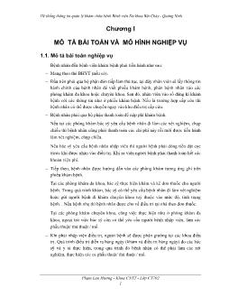 Đề tài Hệ thống thông tin quản lý khám chữa bệnh Bệnh viện Đa khoa Bãi Cháy - Quảng Ninh