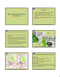 Đề tài Hiện chỉnh bản đồ bằng ảnh vệ tinh