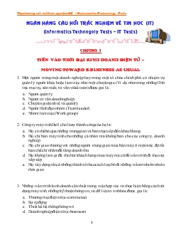 Đề tài Ngân hàng câu hỏi trắc nghiệm về IT