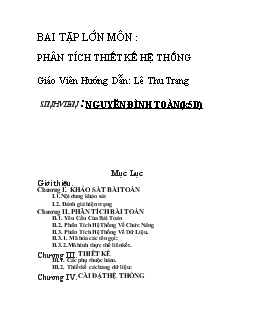 Đề tài Phân tích thiết kế hệ thống quản lý thu tiền điện thoại