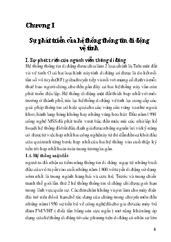 Đề tài Sự phát triển của hệ thống vệ tinh và phân tích cấu trúc mạng thông tin vệ tinh di động
