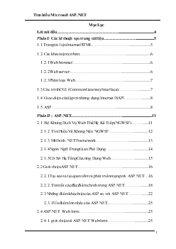 Đề tài Tìm hiểu Microsoft ASP.NET