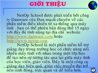 Đề tài Tìm hiểu phần mềm NetOp School