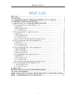 Đề tài Tìm hiểu và vận dụng các lý thuyết cơ bản về các phương pháp sắp xếp trong pascal